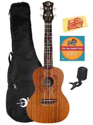 Luna Honu Mahogany Concert Ukulele Bundle with Gog Bag