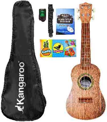 Ukulele With Electronic Tuner & Extra Items<